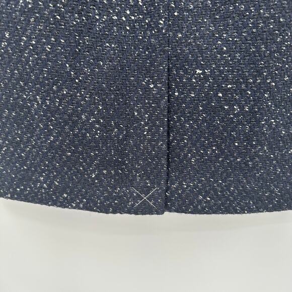 ANN TAYLOR NWT Navy Tweed Wool Blend Pencil Skirt // 10 Petite - Picture 5 of 7